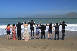 Small, Wedding, Beach